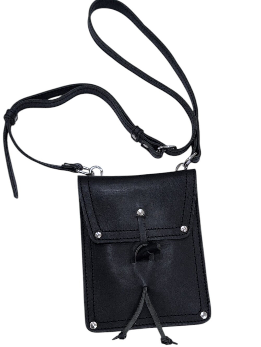 Saddleback leather Black leather satchel Crossbody